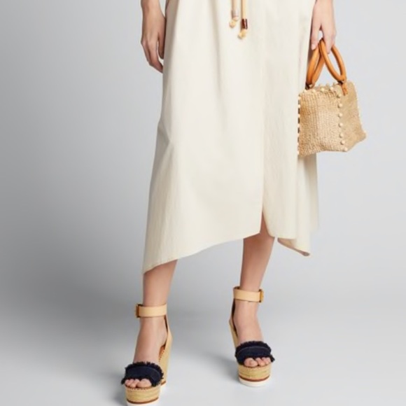 See by Chloe Glyn Leather & Canvas Platform Sandal - Picture 3 of 15